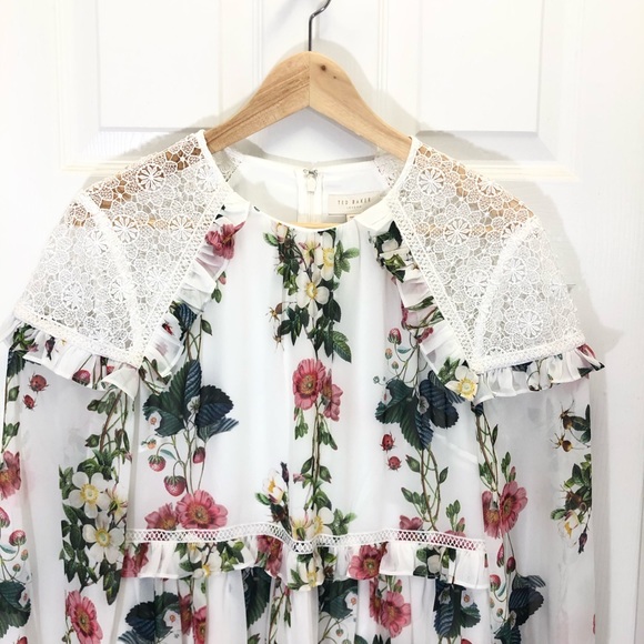 SOLD Ted Baker London Maryam Oracle Floral Dress - Picture 3 of 8
